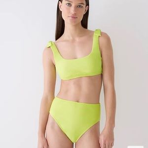 J Crew bikini set in Lemon Sorbet.